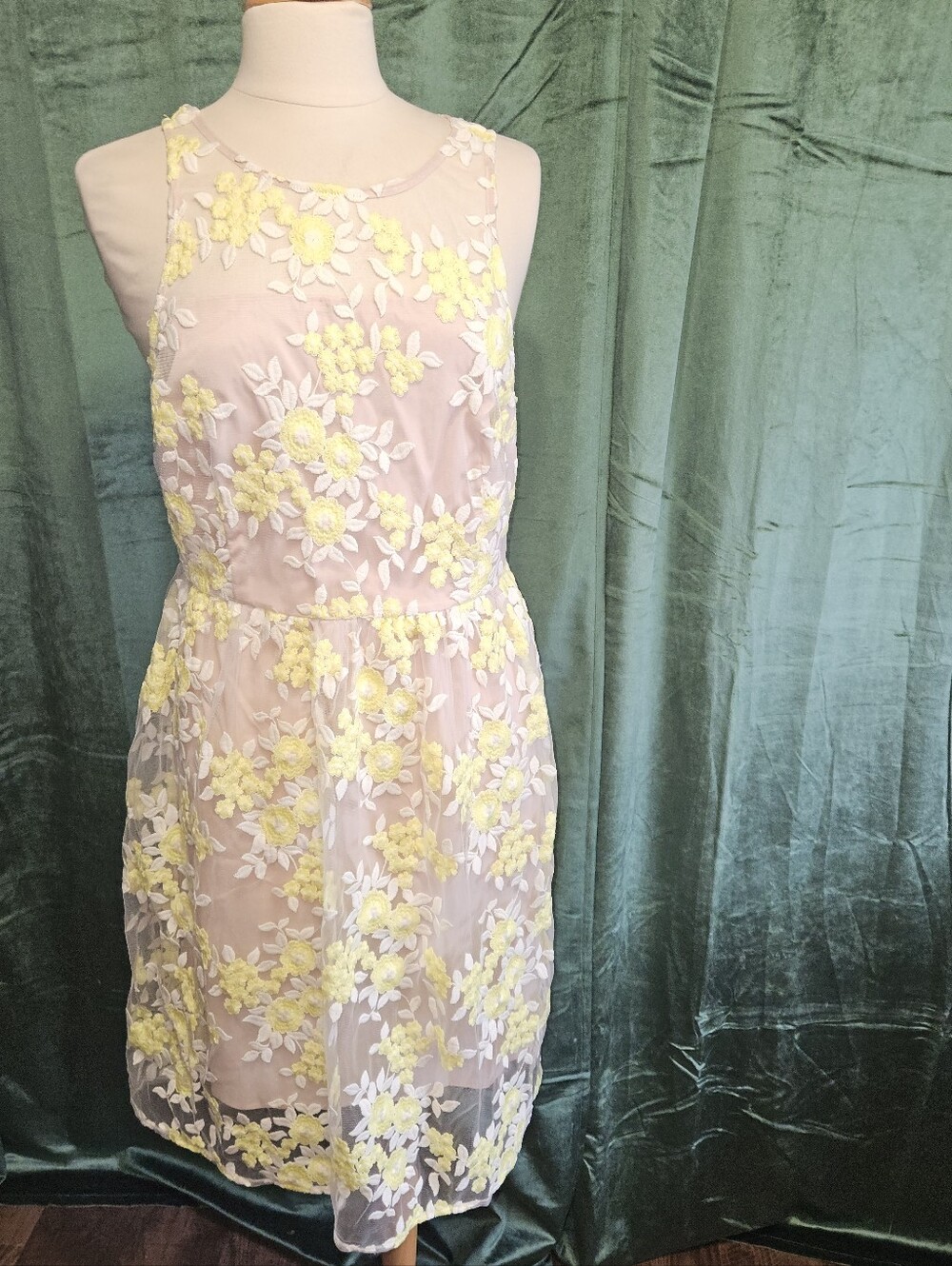 Trina Turk Arroyo Tea Length Lace Dress - Picture 3 of 9
